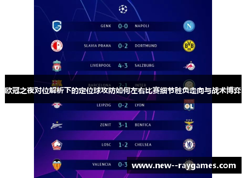 欧冠之夜对位解析下的定位球攻防如何左右比赛细节胜负走向与战术博弈